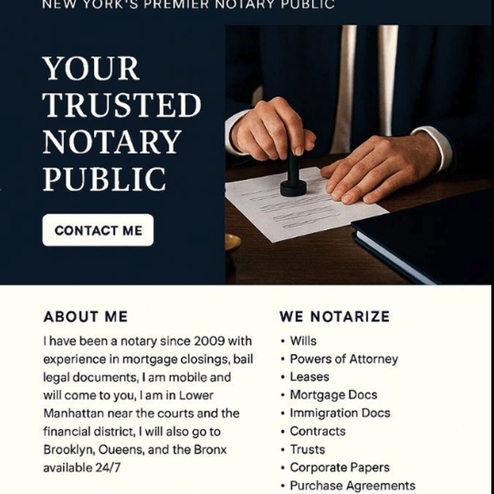 The Notary Giant professional notary public services team at 30 Wall Street Manhattan